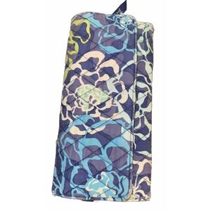 Vera Bradley Katalina Blues Trifold Wallet Organizer Quilted Clutch Magnetic
